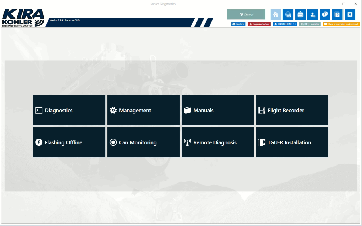 Kohler KIRA 2.7.0.1 Diagnostic Software Remote Installation 2