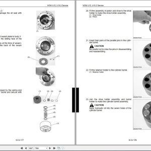 Kubota Excavator U15 U15 3 Workshop Manual 97899 61482 2