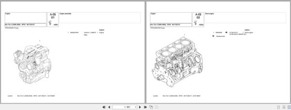 Landini Tractor Rex Tier 3 2008 2009 RP53 90 F GE GT Parts Catalog 4216183M1 1