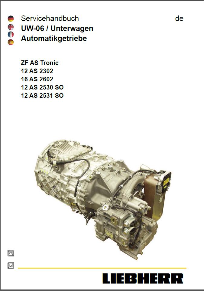 Liebherr Crane LTM1300 6.1 Transmission Engine Axle Pumb Service Operation Manual 1