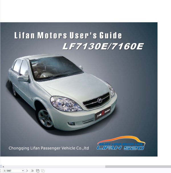 Lifan Car 1.8 GB PDF User Service Manual Parts Catalog (5)