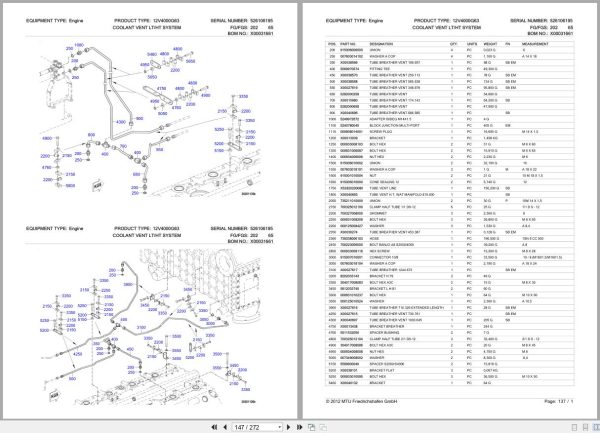 Mtu Engine 12V4000G63 Sn 526106195 Parts Catalog (3)