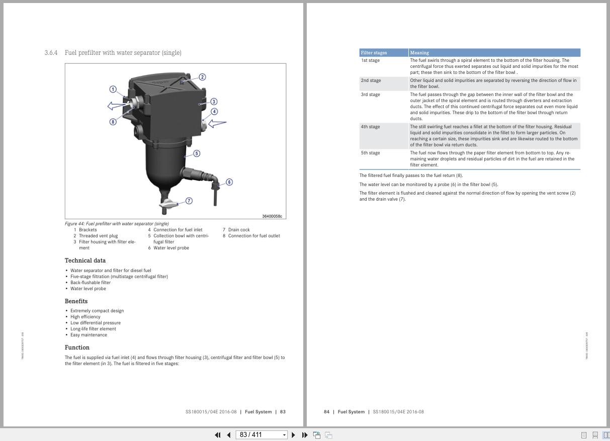 MTU Engine 20V4000Gx3 Operation and Maintenance Manual SS180015 04E 2