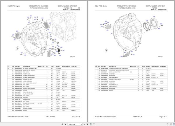 Mtu Engine Dg16V4000A2N Sn 95030500305 Parts Catalog (2)