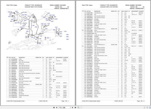Mtu Engine Dg20V4000A2E Sn 95030402093 Parts Catalog (3)