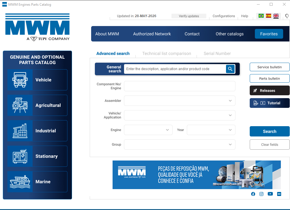 MWM Motores Diesel EPC 05.2026 Spare Parts Catalogue 1
