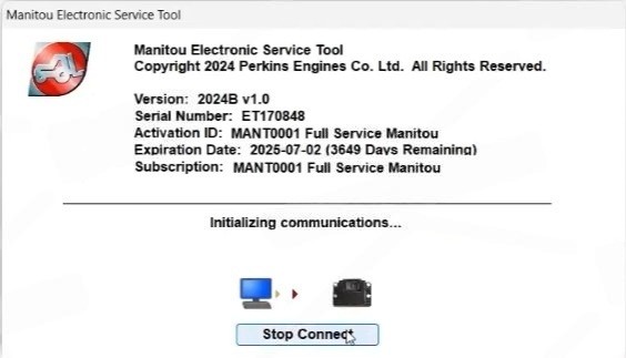 Manitou EST 2025B Remote Installation