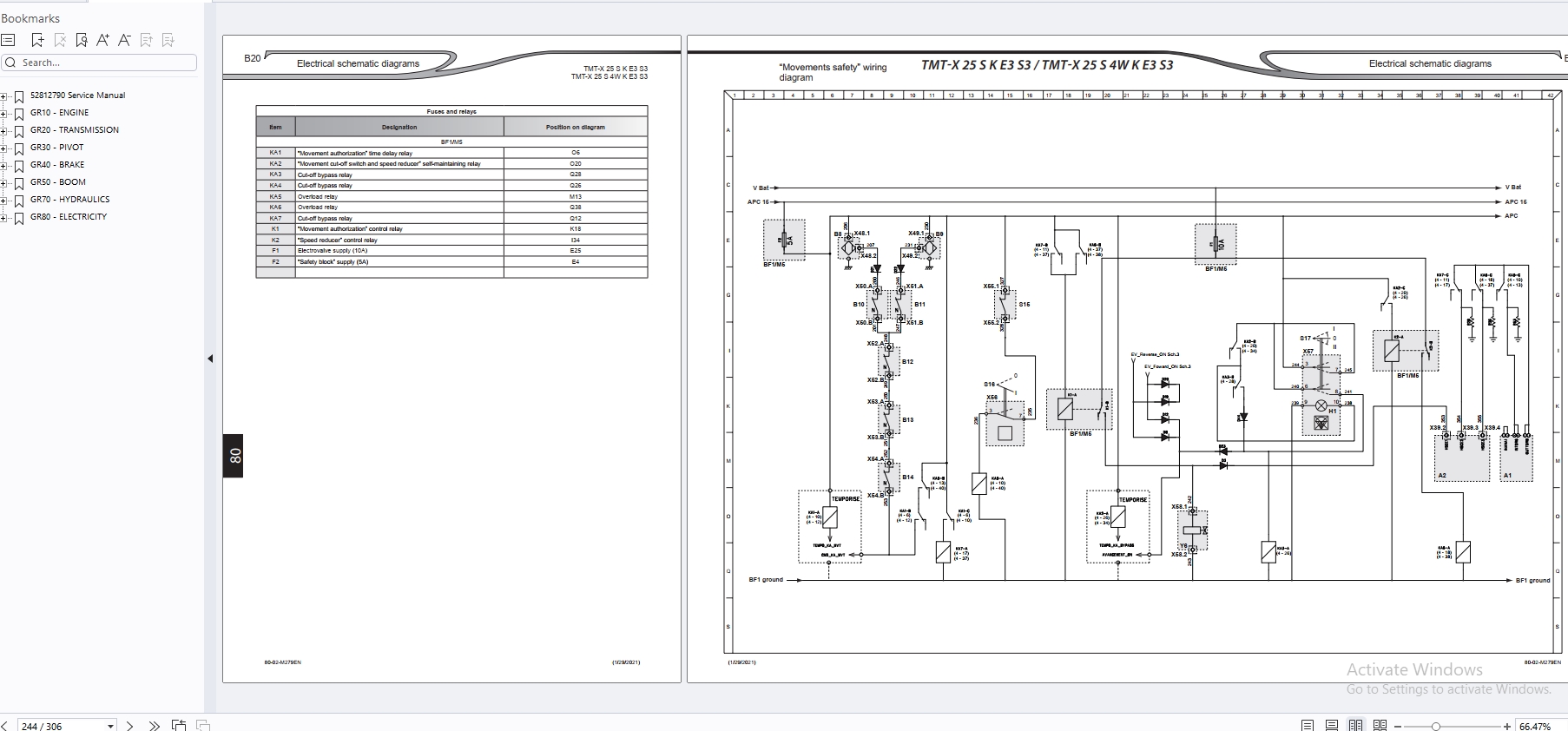 Manitou Forklift TMT TMT X Series Service Operator Part Manual Update 2024 (2)