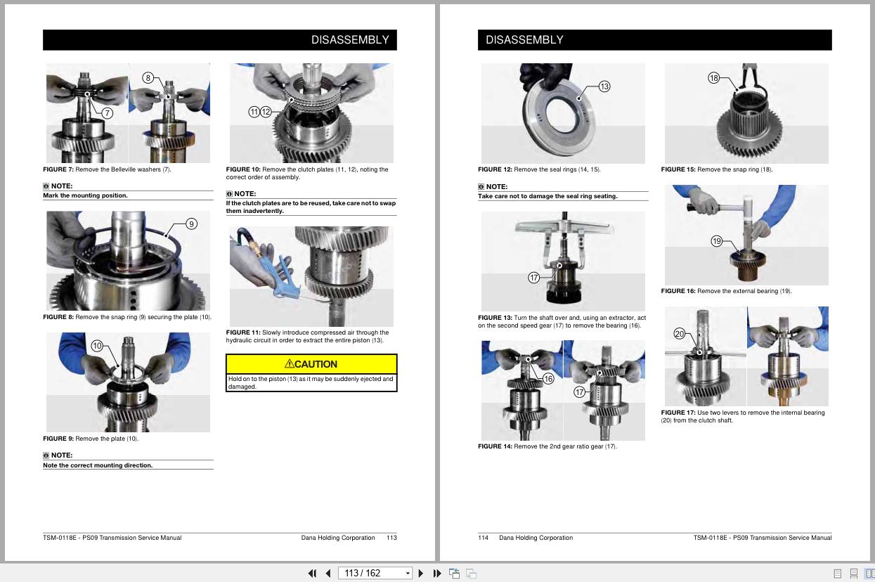 Manitou Gear Box Series PS09 Repair Manual MR647174EN 2014 3