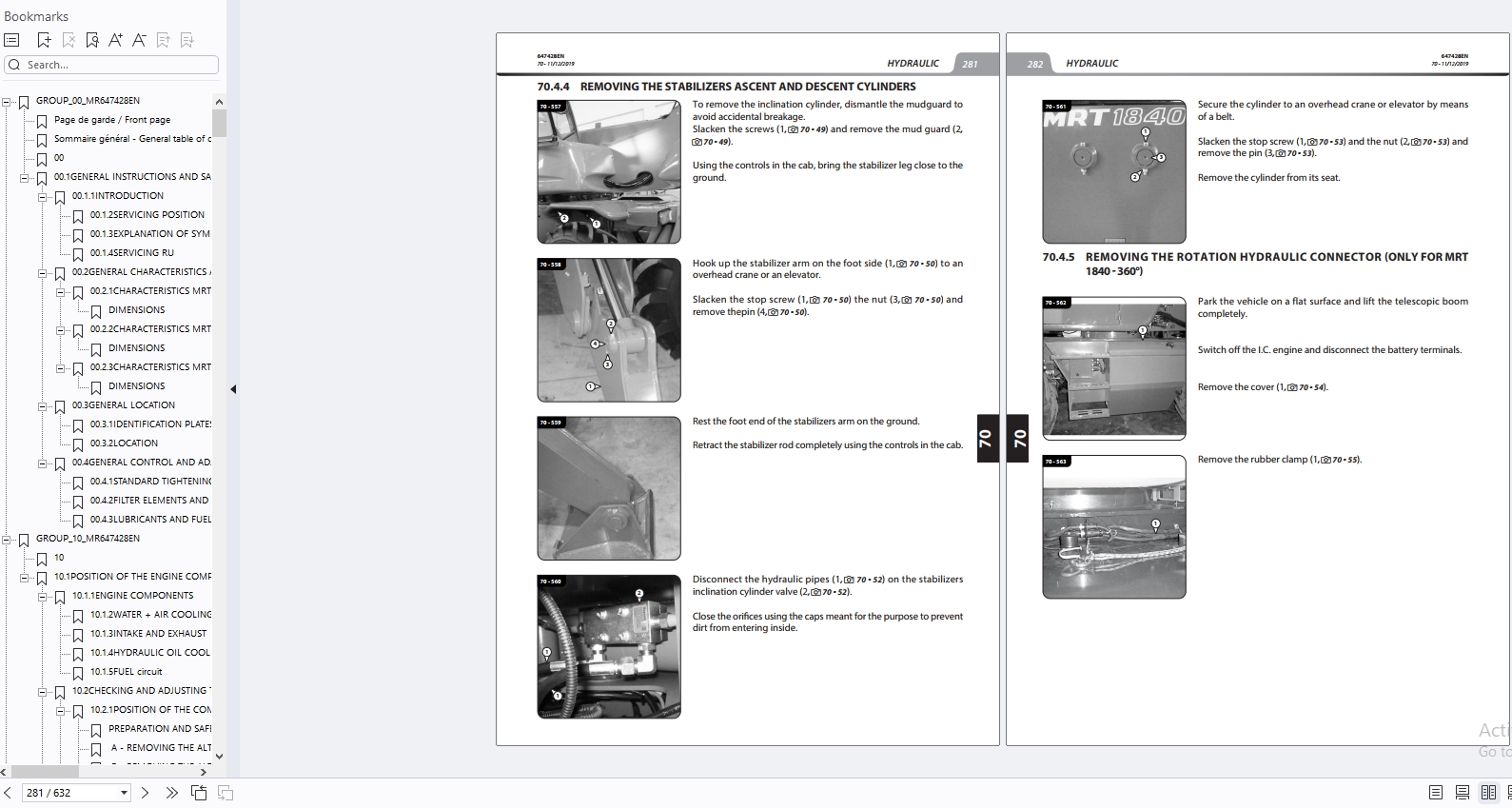 Manitou Telehandler MRT MRT X Series Service Operator Part Manual Update 2024 (6)