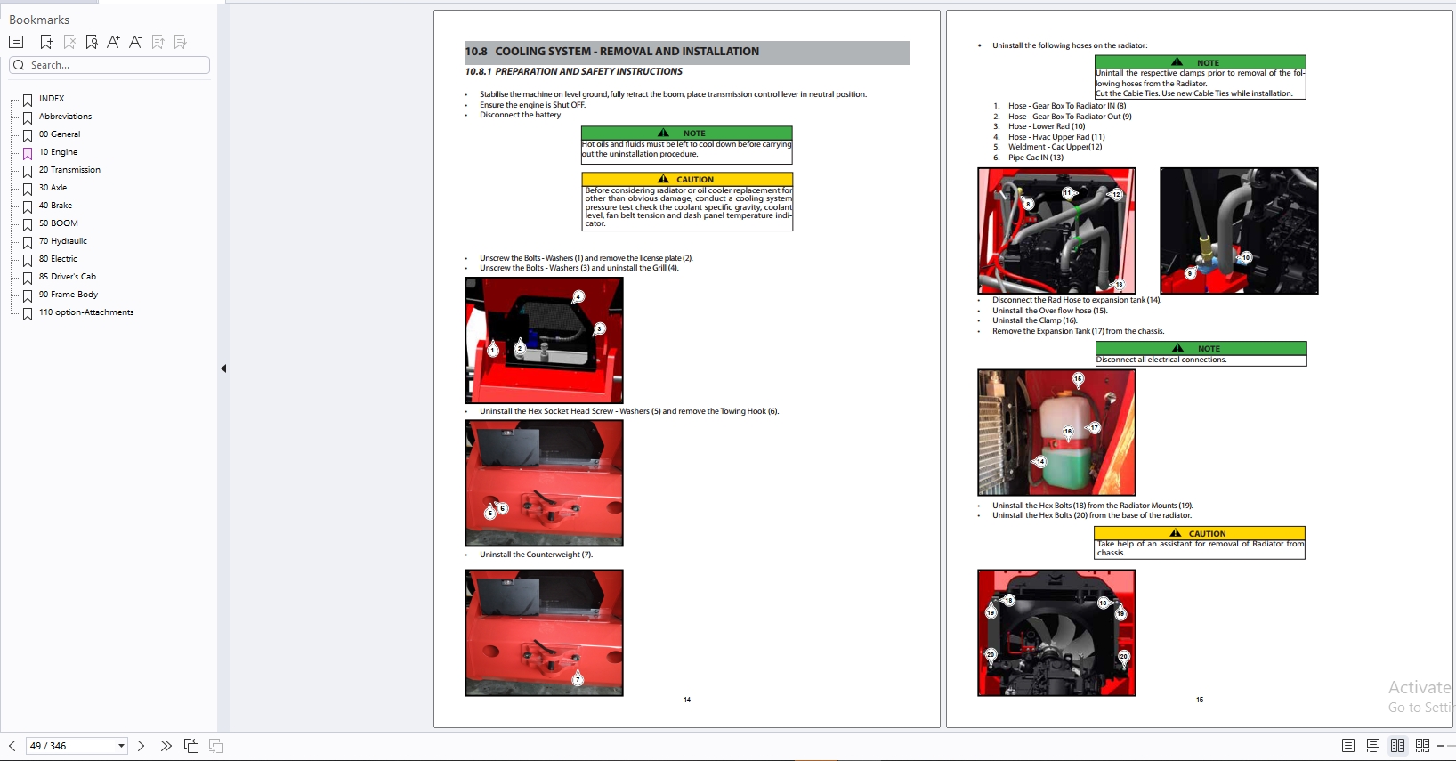 Manitou Telescopic Handlers MXT Series Service Operator Part Manual Update 2024 (3)