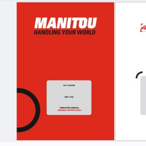 Manitou Telescopic Handlers MXT Series Service Operator Part Manual Update 2024 (4)