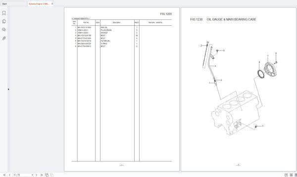Mitsubishi Shovel Loader SD23T9EX SD25T9EX Engine V3800Dl T E2B SHTC 1 Parts Catalog (4)
