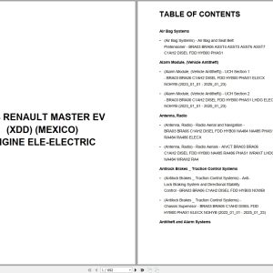 Renault Master EV XDD MEXICO 2024 Engine ELE Electric Wiring Diagram (1)