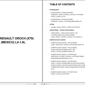 Renault Oroch X79 MEXICO 2024 Engine L4 1.6L Wiring Diagram (1)