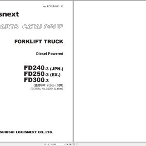 TCM Logisnext Forklift Truck FD240 3 to FD300 3 Parts Catalog PCFJE 8B01880 1