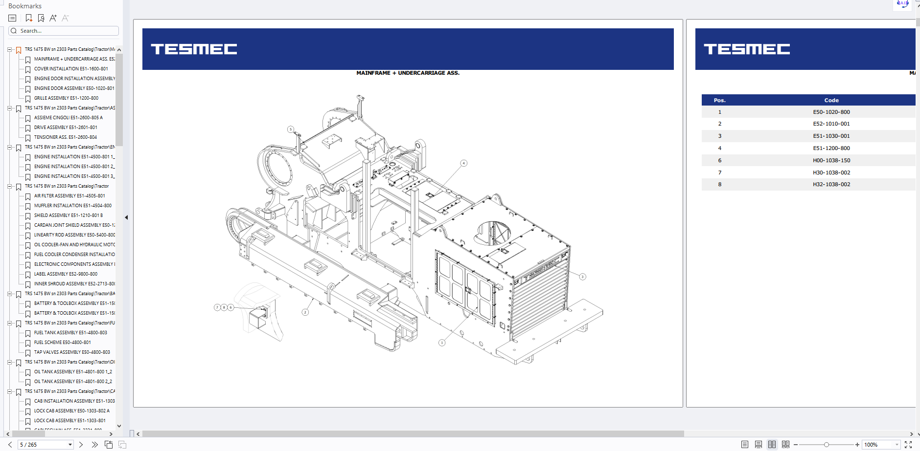 TESMEC Trenchers Construction Equipment Parts Diagrams Tecnical Documentation (4)
