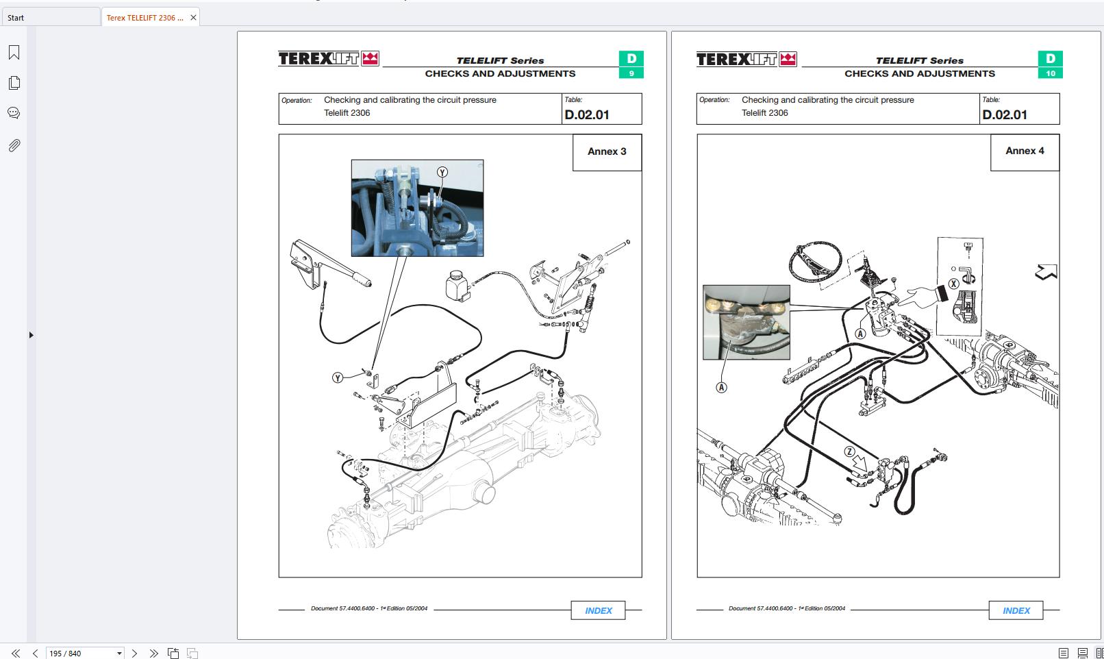 Terex TELELIFT 2306 2506 3007 GLADIATOR AGRILIFT 357 359 Workshop Manual 57.4400 (3)