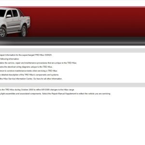 Toyota Hilux 2008 Service and Repair Manual