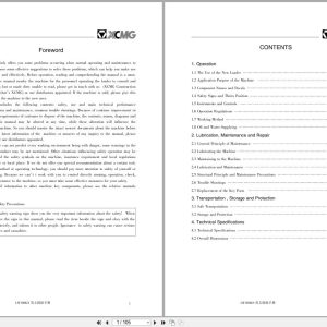 XCMG Wheel Loader LW300KN Operators and Maintenance Manual 1