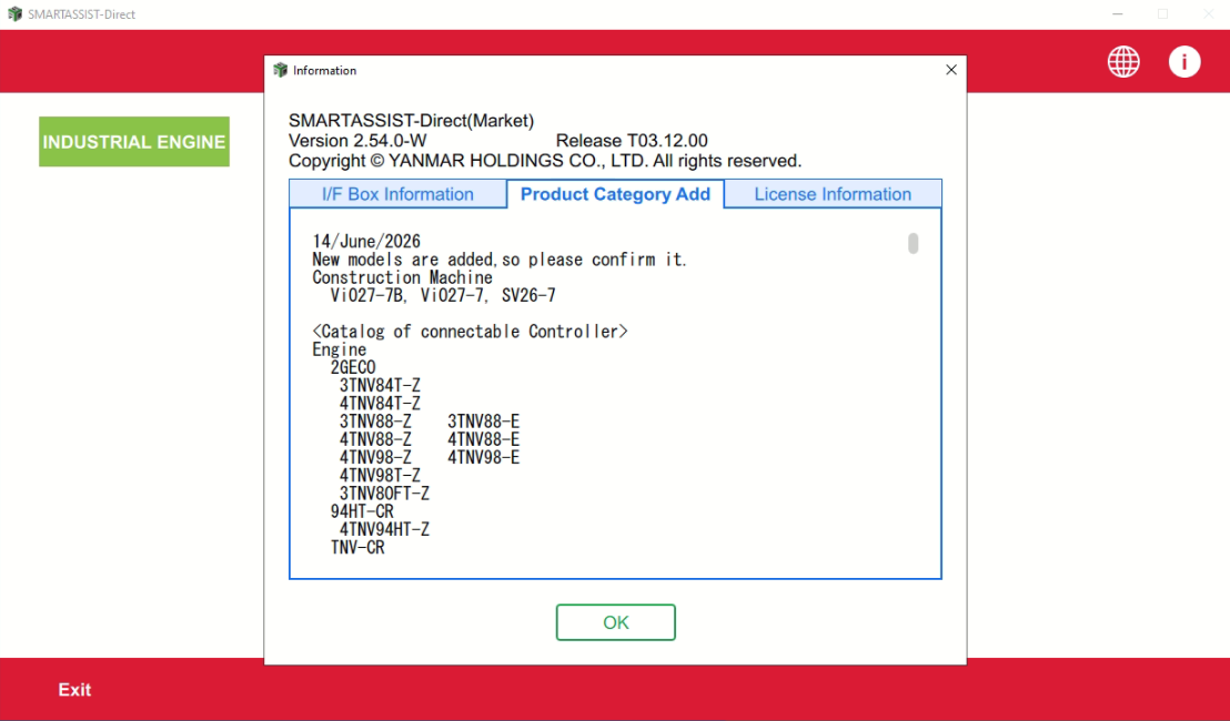 YANMAR SMART ASSIST ENGINE V2.54 6.2026 Remote Installation 1