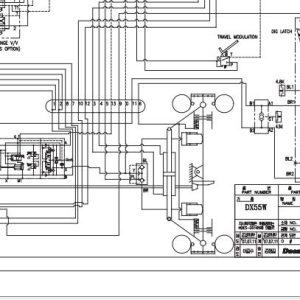 Doosan Wheel Excavator DX60W Electrical Hydraulic Schematics 2