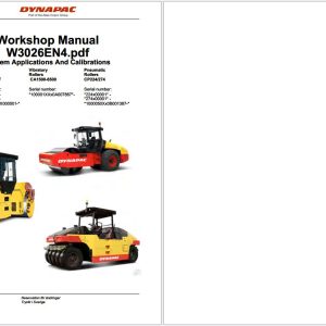 Dynapac Rollers CC224 624HF CA1500 6500 CP224 274 Workshop Manual W3026EN4 1