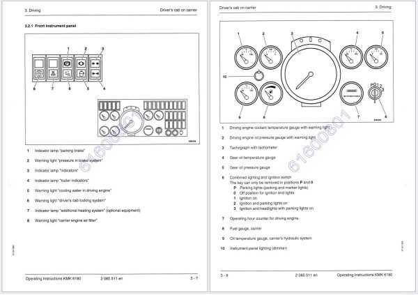 Krupp Crane KMK6180 61600801 Operating Instructions 2085511EN 2