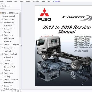 Mitsubishi Fuso Canter FE FG 2012 2016 Service Manual (1)