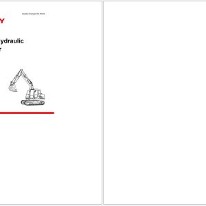 Sany Excavator SY245H SY265CLC Service Manual 2023 1