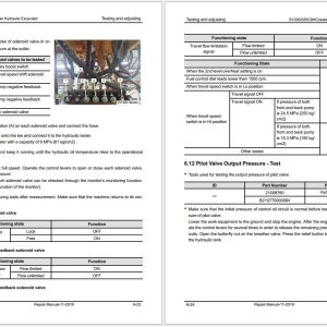Sany Excavator SY305 SY335C9H Schematics Repair Manual 2