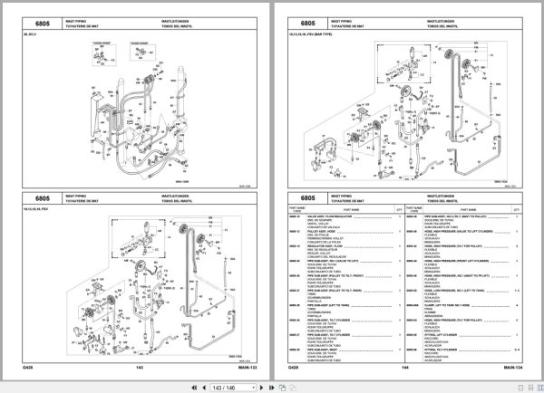 Toyota Forklift 7FBR Series 7FBR10 25 7FBR30 7FBRS20 7FBRS25 Parts Catalog G428 3 3