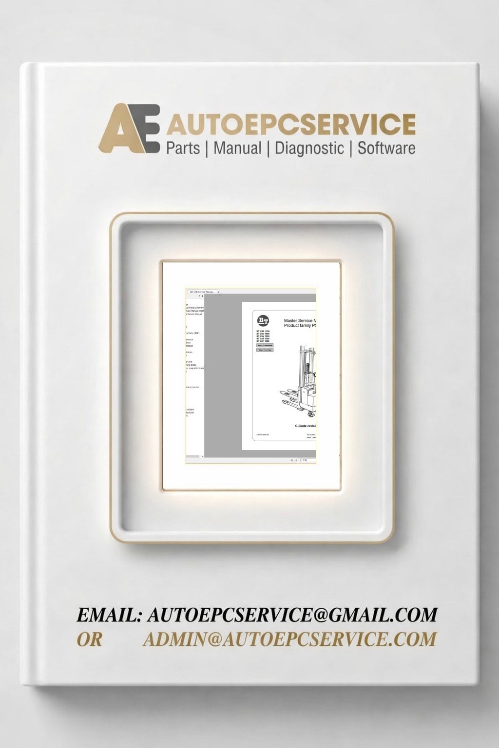 BT Forklift Some Model Update 620 MB Service Manual Part Manual 3 Download
