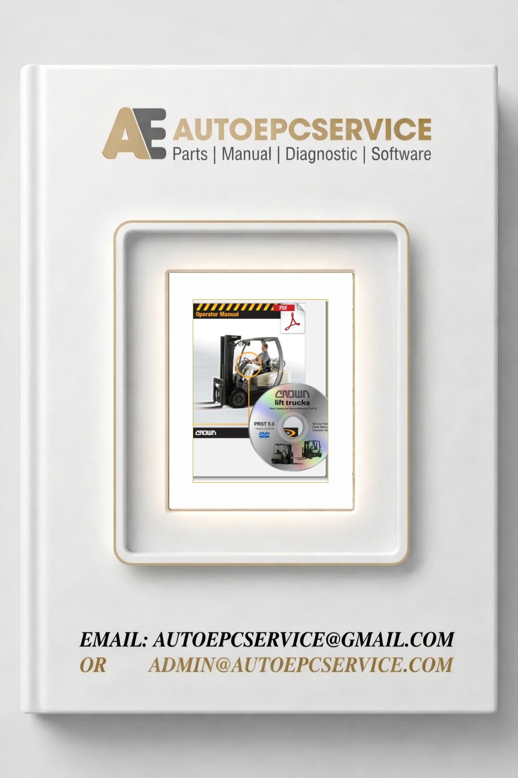 Crown Forklift Service Manual Parts Catalog 2019 DVD Download