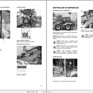 Cukurova Backhoe Loader 883 885 888 Operation And Maintenance Manual C60A21R02 Tr - Image 2