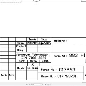 Cukurova Backhoe Loader 883 Hydraulic Diagram Tr - Image 1