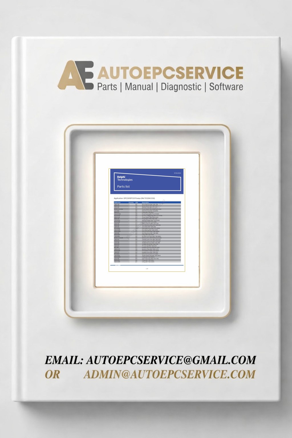 Delphi Direct Evolution Parts List and Test Data Update 2022 3 Download