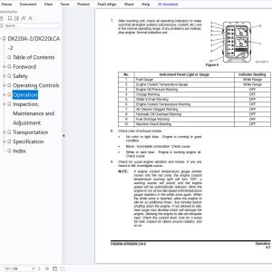 Develon Excavator Dx220A-2 Dx220Lca-2 Operation And Maintenance Manual 950106-01987E - Image 3