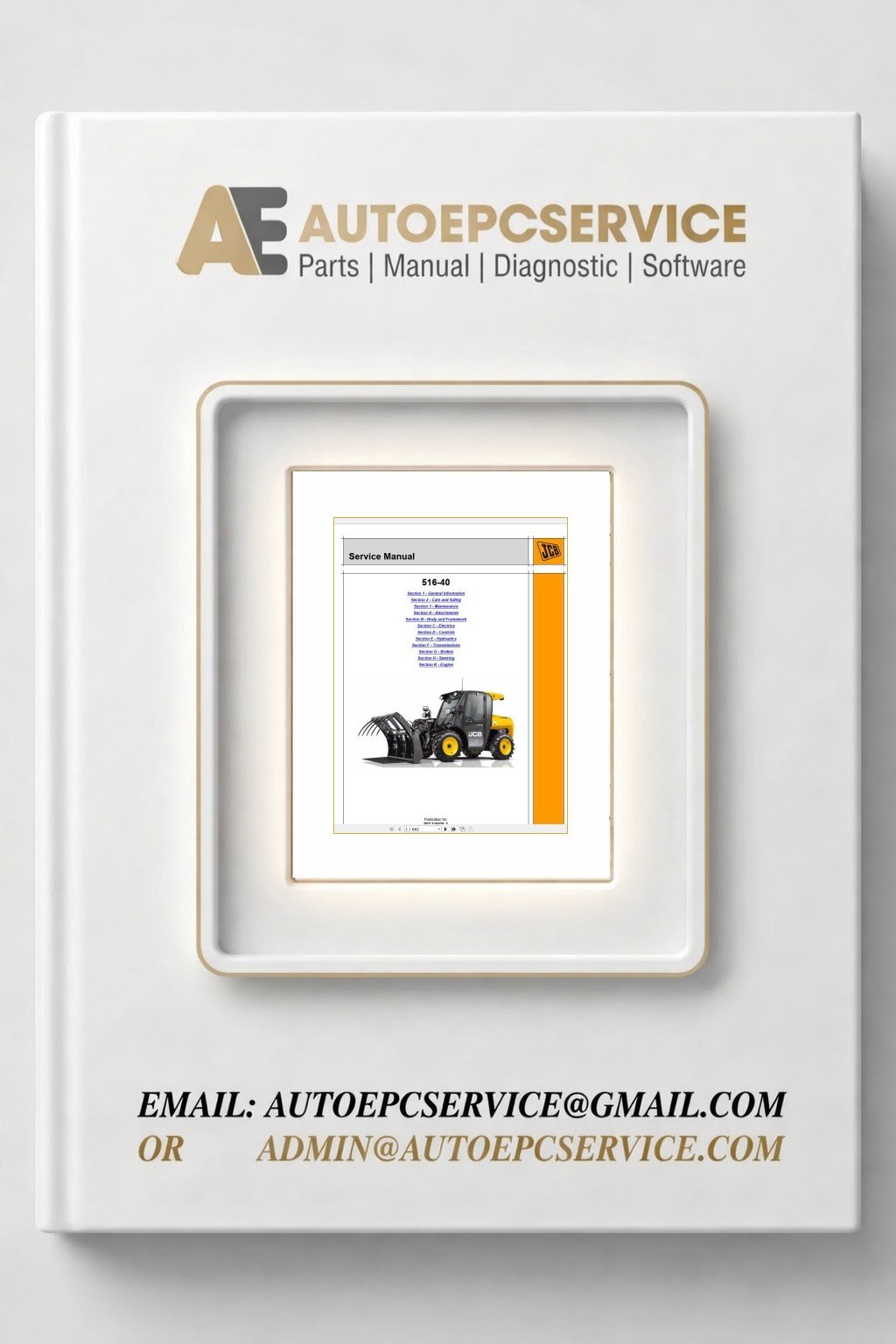 JCB Loadall Service Manual New Models Updated 2018 DVD7 Download