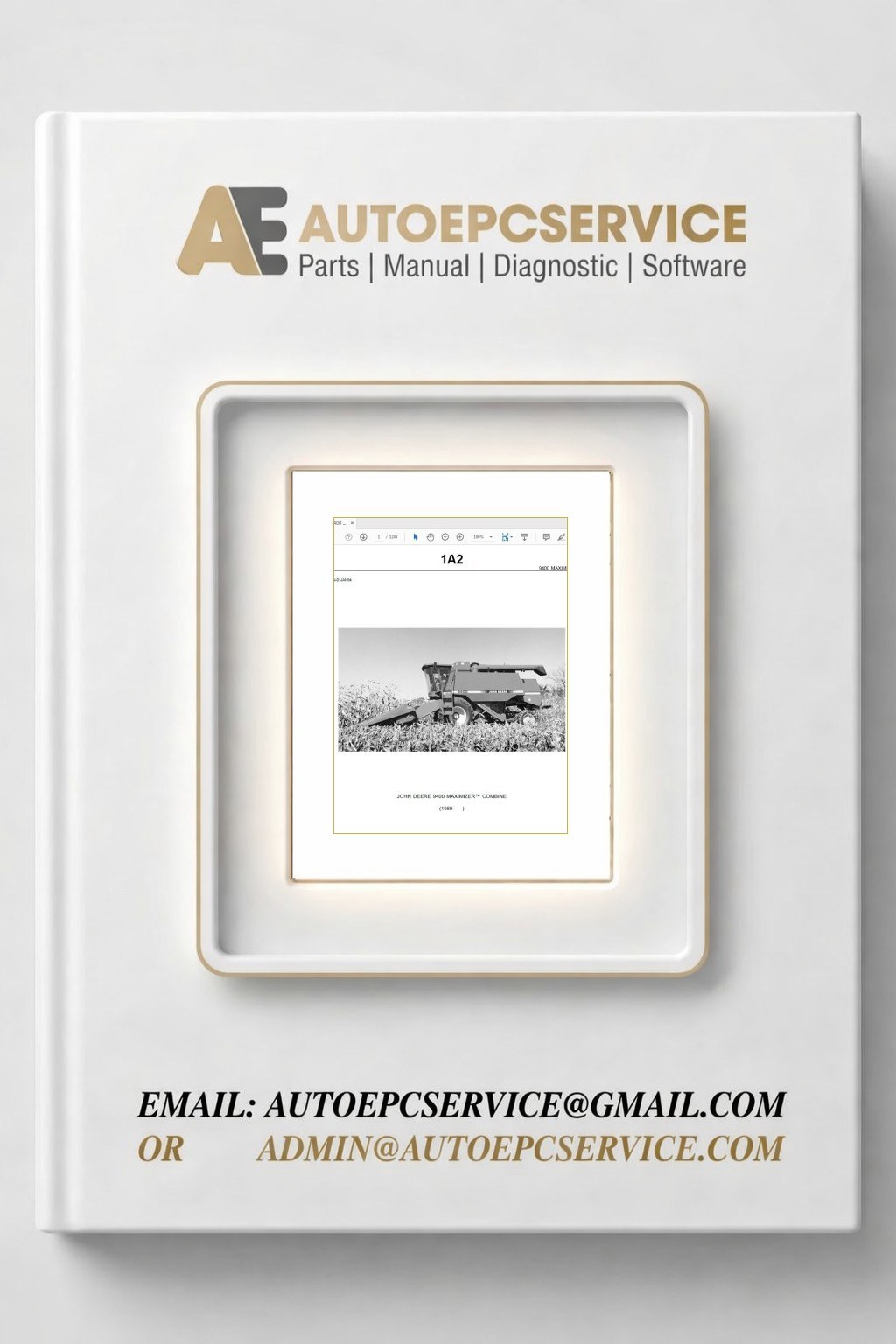 John Deere 9400 MAXIMIZER COMBINE Tractors Parts Catalog 1 Download