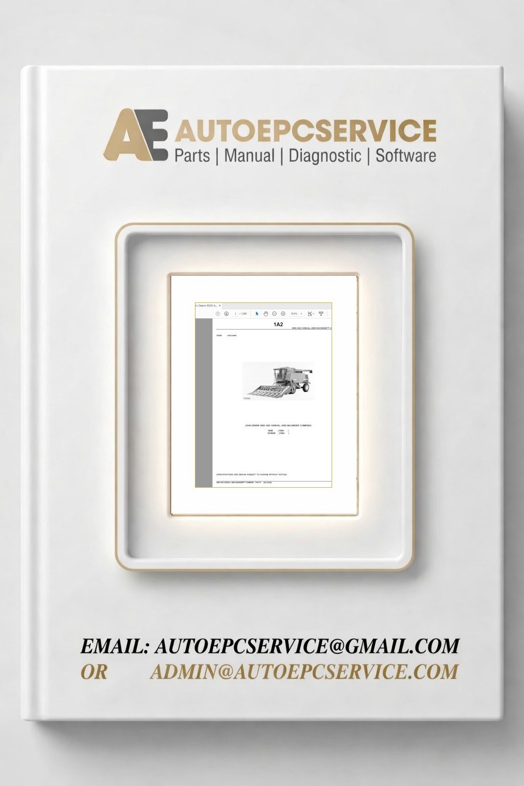 John Deere 9500 AND SIDEHILL 9500 MAXIMIZER COMBINES Parts Catalog 1 Download