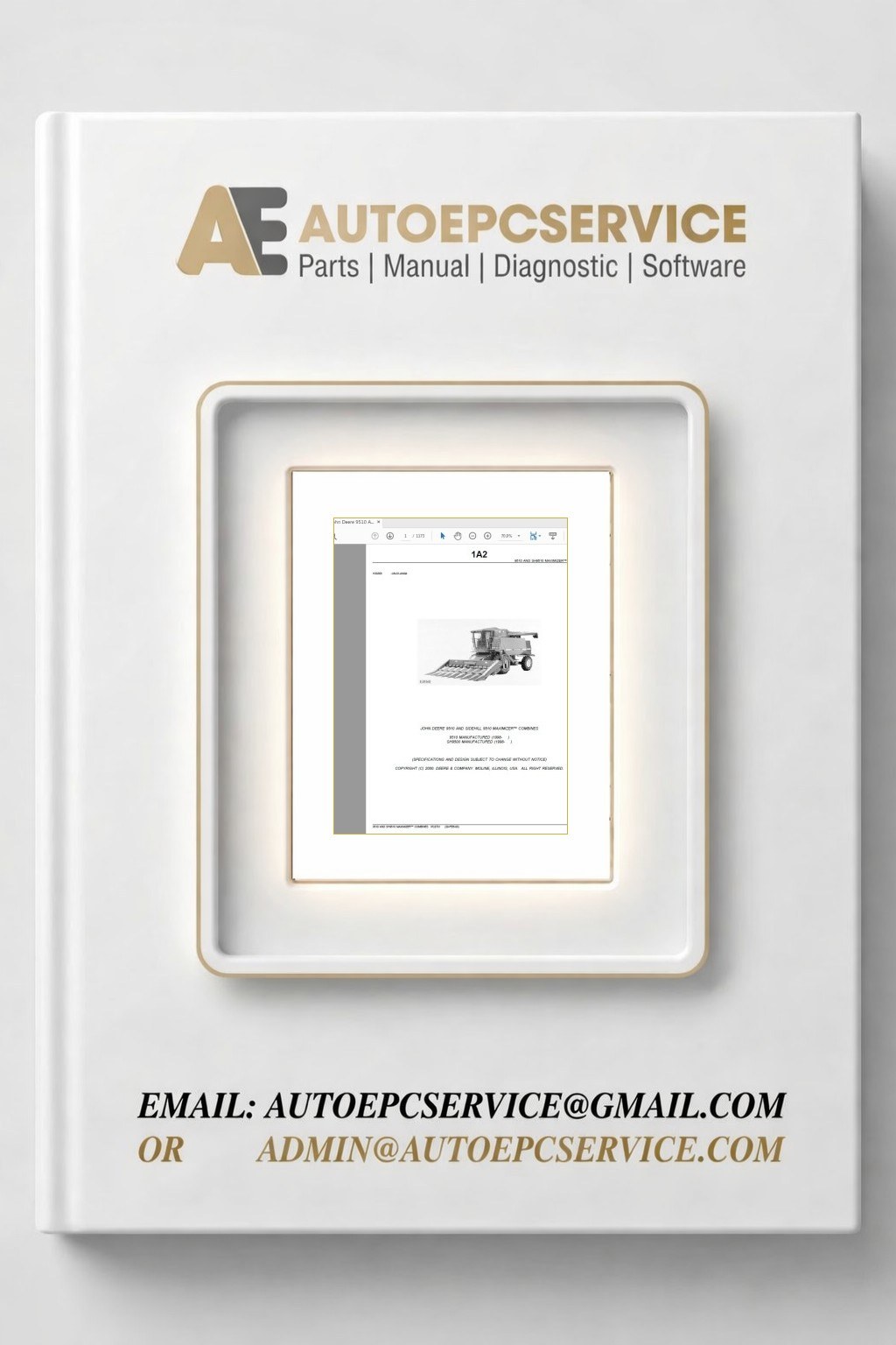 John Deere 9510 AND SIDEHILL 9510 MAXIMIZER COMBINES Parts Catalog 1 Download