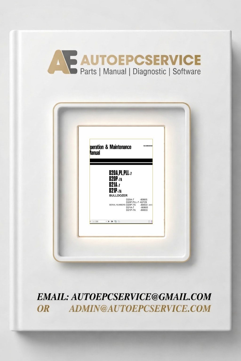 Komatsu Bulldozer D20A P PLL D21P A Operator Maintenance Manual EN SEAM000909T 1 Download