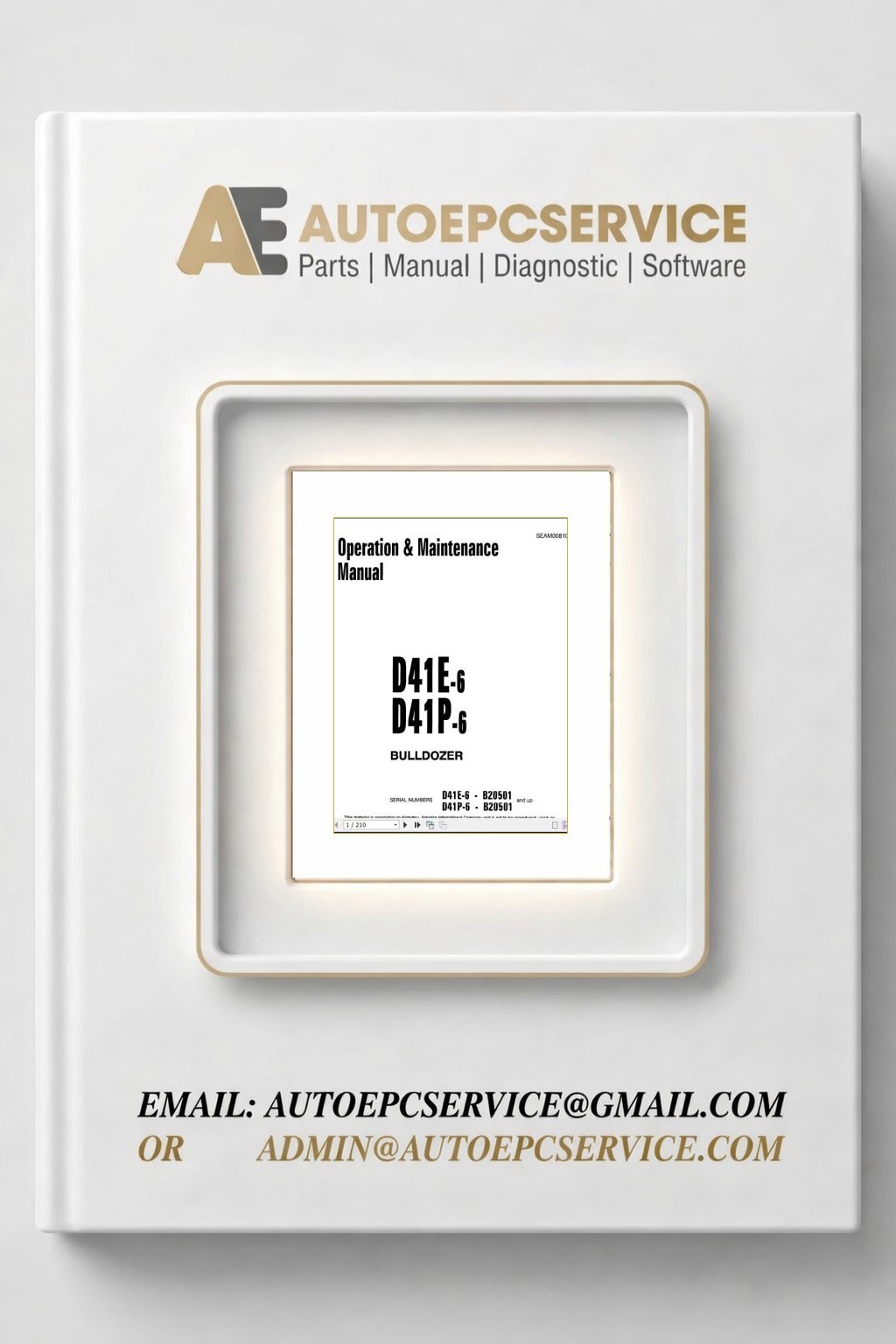 Komatsu Bulldozer D41E 6 P 6 Operator Maintenance Manual EN SEAM008102 1 Download