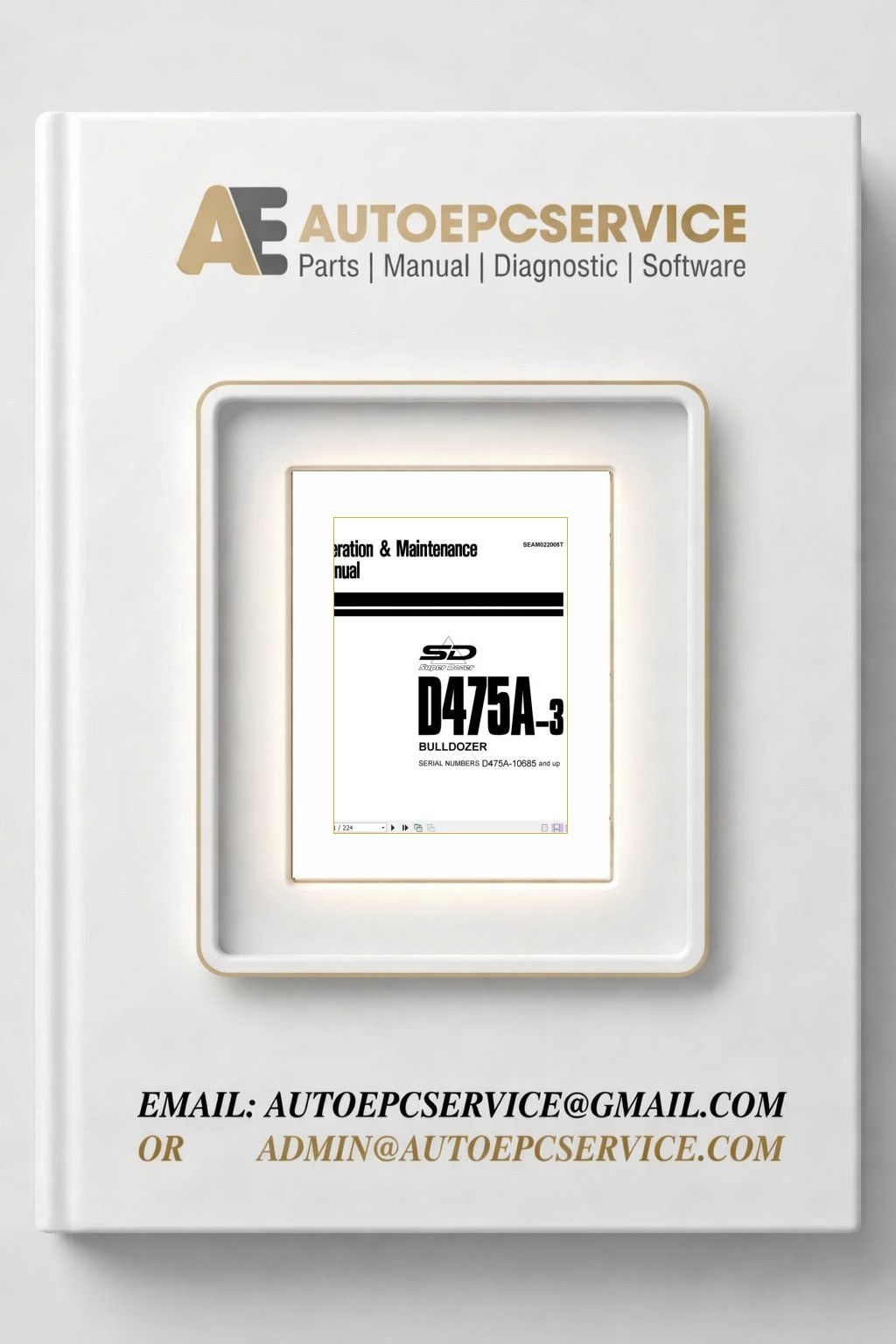 Komatsu Bulldozer D475A 3 10685 and up Operator Maintenance Manual EN SEAM022005T 1 Download