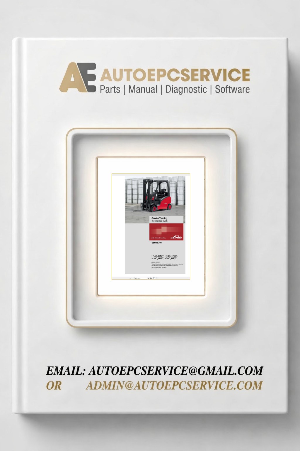 Linde Forklift Service Manual 2019 DVD10 Download