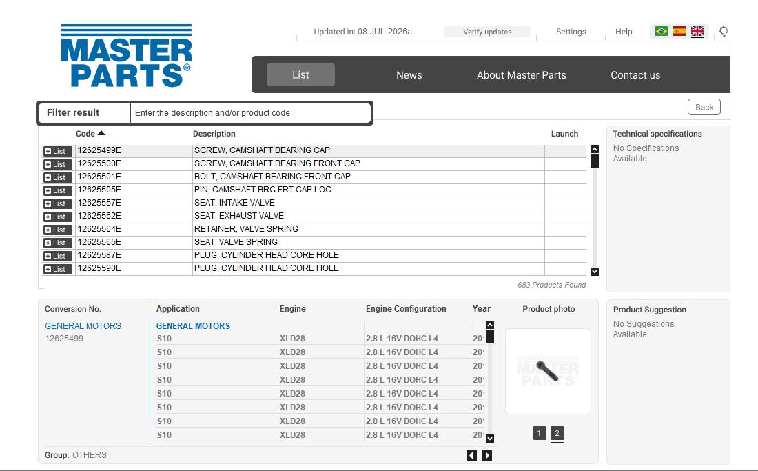 MWM Master Parts EPC 07.2026 Spare Parts Catalogue 1