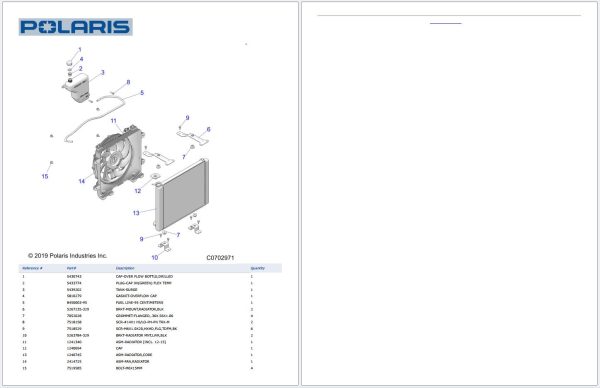 Polaris Utility Vehicle Pro Xd 4000D D20Bepd4B4 Spare Parts Catalog 2020
