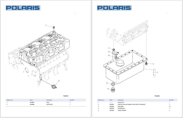 Polaris Utility Vehicle Pro Xd 4000D D21Bepd4B4 Spare Parts Catalog 2021
