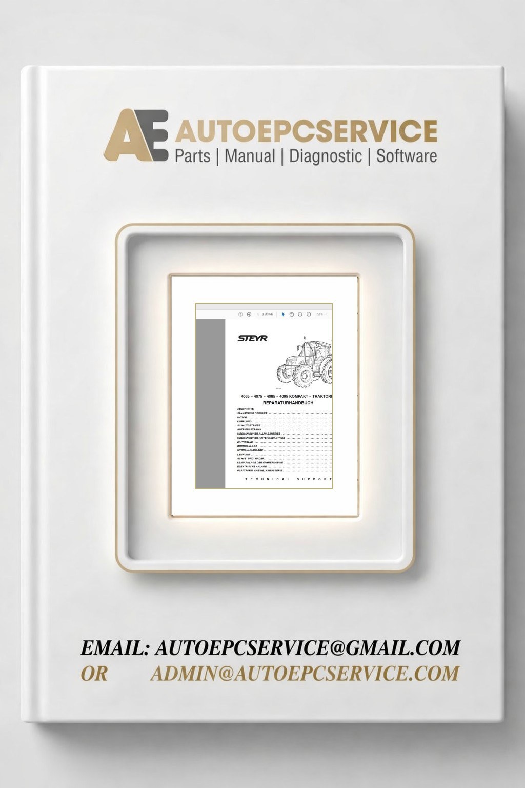 Steyr 4065 4075 4085 4095 Kompakt Tractors Service Manual 87744422B 1 Download